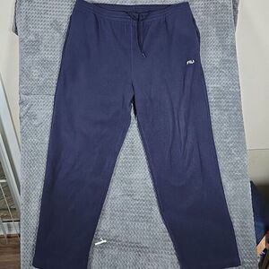 Vintage Fila Sweatpants Mens XXL Navy‎ Fleece Sportswear Casual Streetwear Cozy